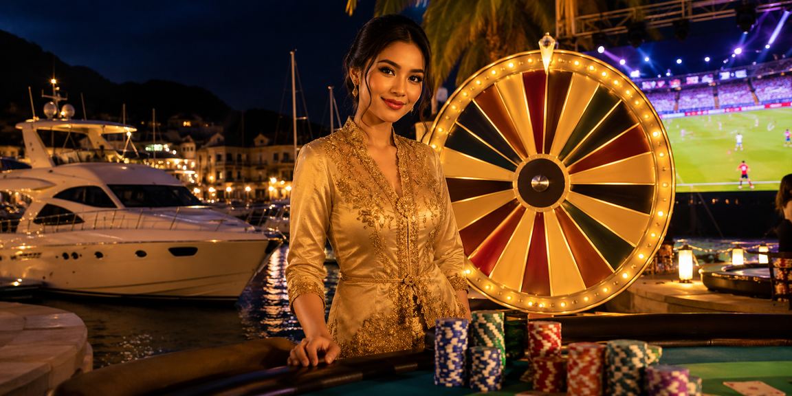 Pemain betting Langkawi berpakaian kebaya menikmati permainan kasino dan roulette dalam talian