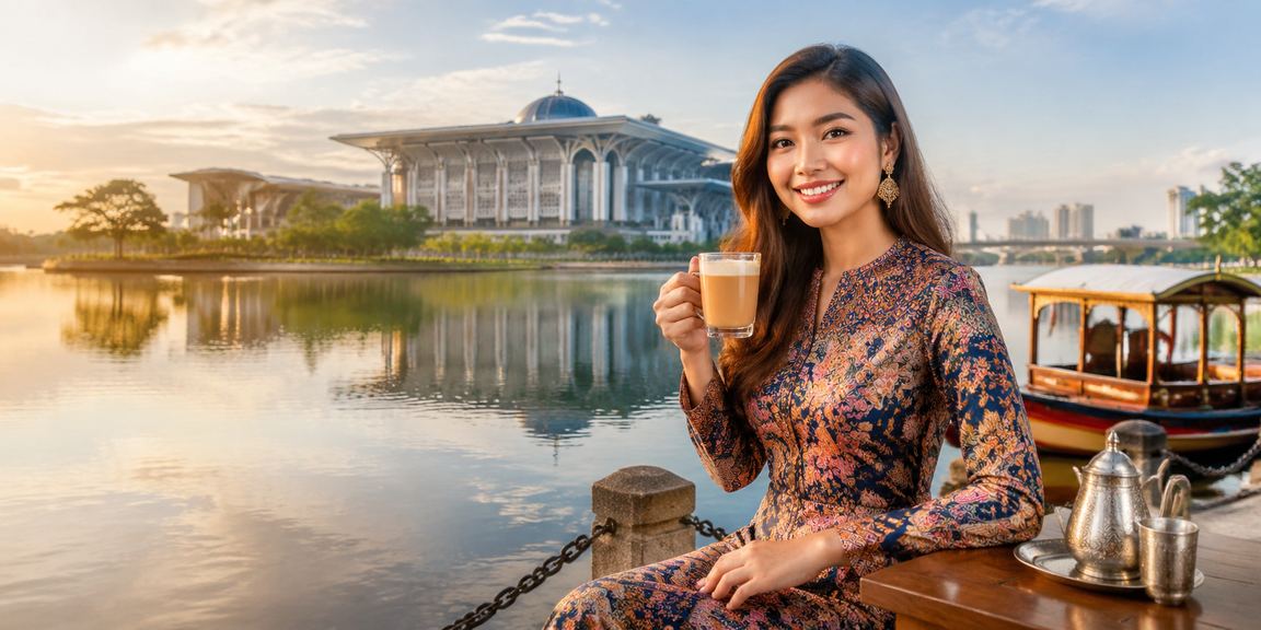 Suasana permainan poker kasino bertema batik Putrajaya yang mewah dan eksklusif